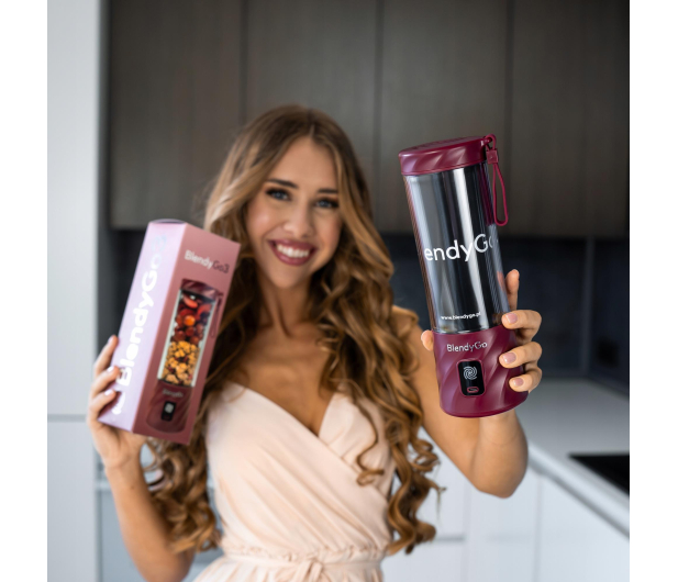 BlendyGo Blender personalny 3 burgundowy - 1196765 - zdjęcie 4